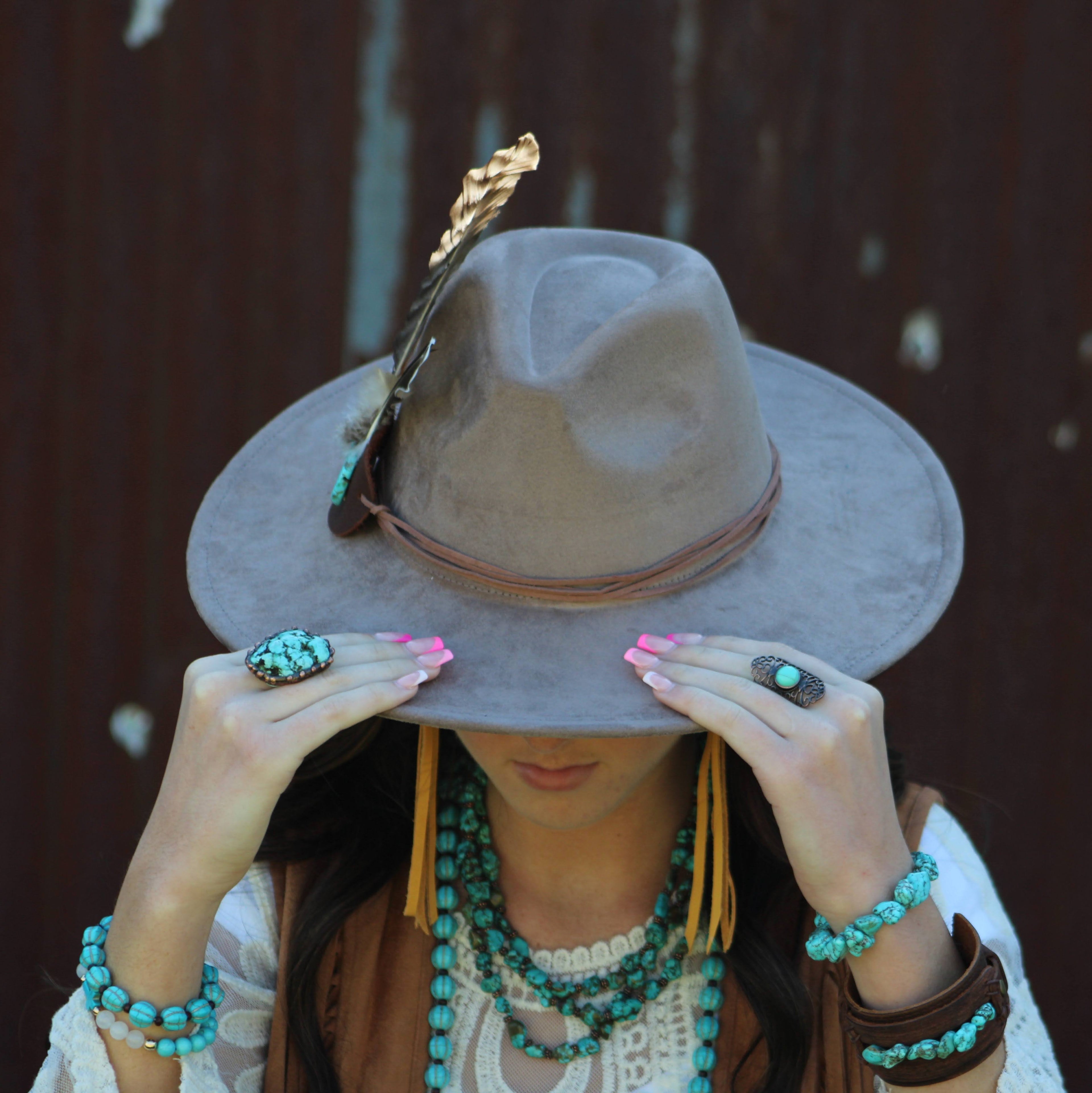 Blue Turquoise Ring in Antique Copper Filigree Setting 012d1