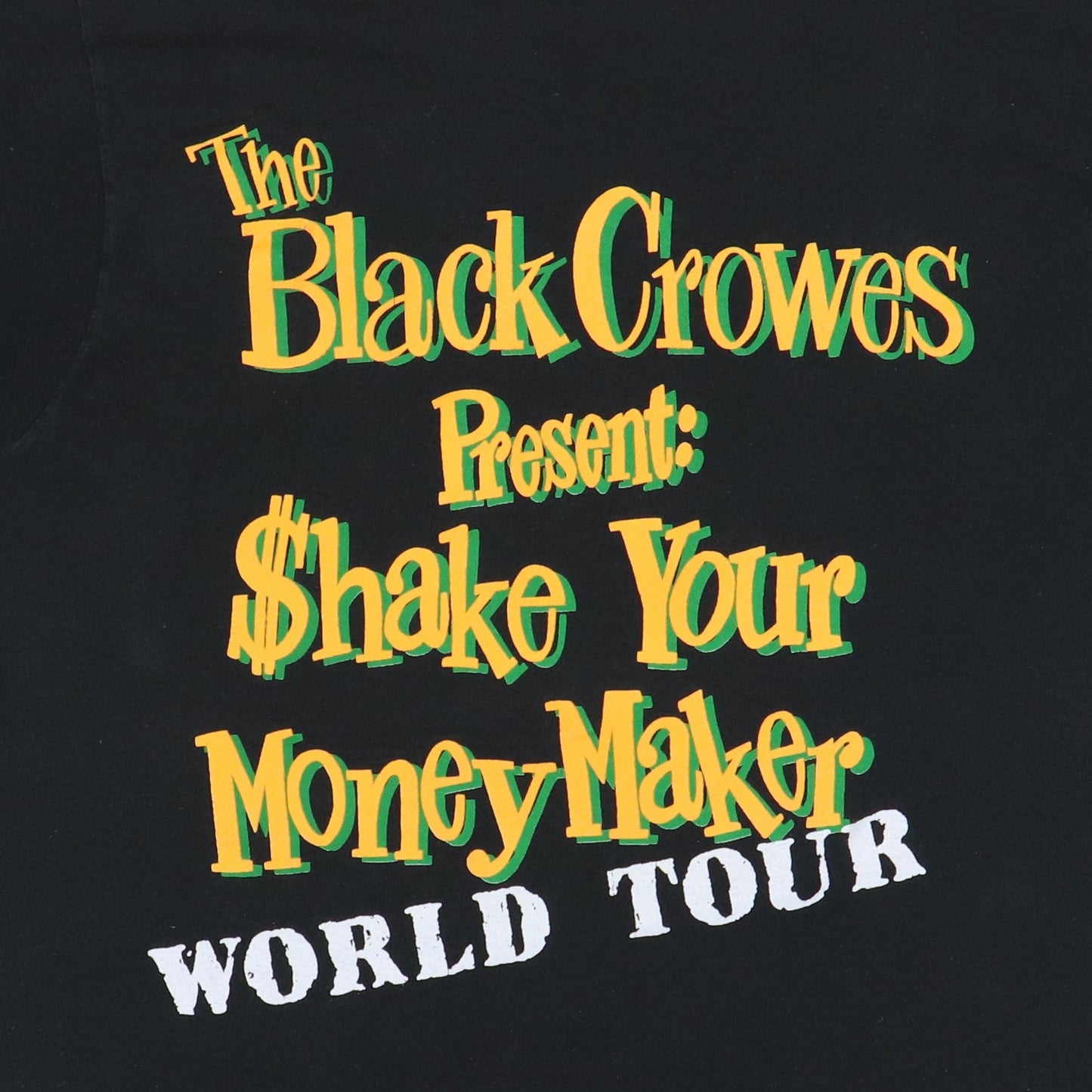 1990 Black Crowes Shake Your Money Maker Tour Shirt Style001