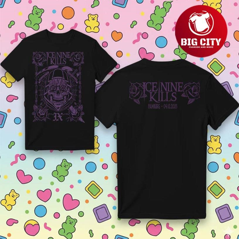 Ice Nine Kills Dec 04 2025 Hamburg DE Germany Two Sided Shirt