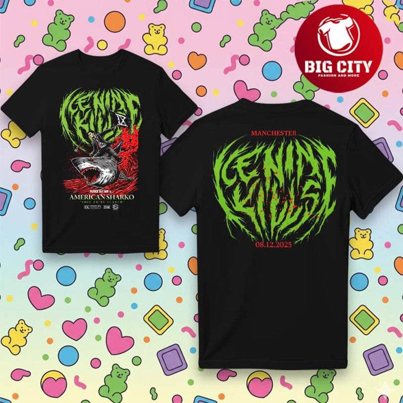 Ice Nine Kills Dec 08 2025 Manchester UK Two Sided Shirt