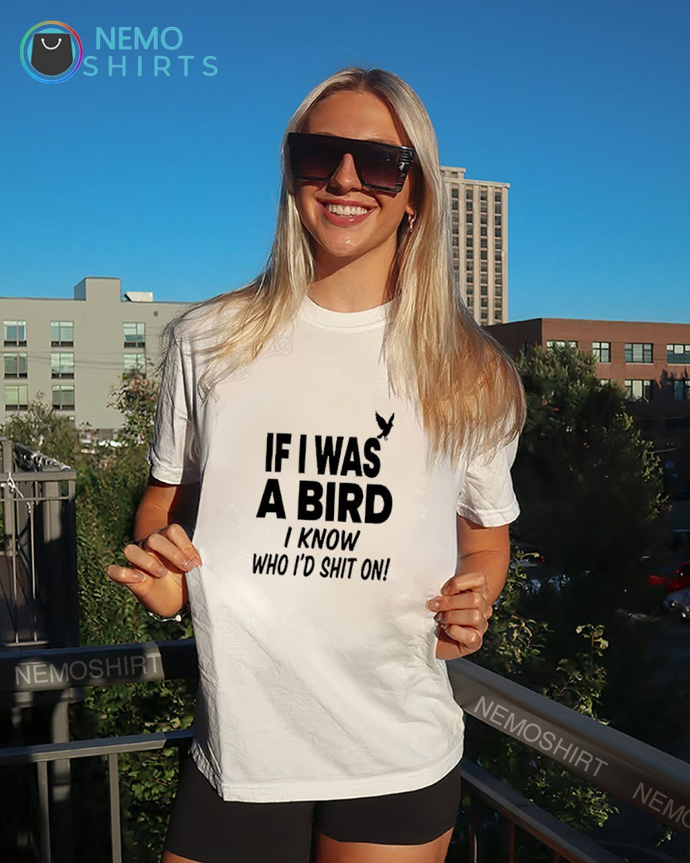 If was a bird I know who I’d shit on shirt