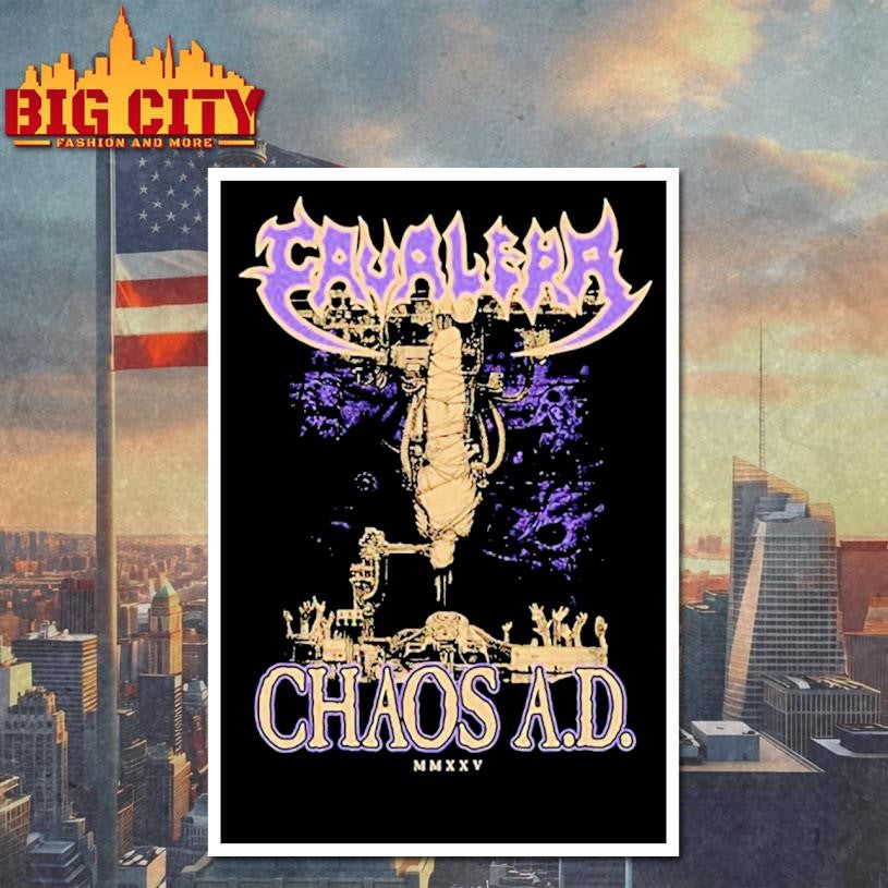 Iggor &amp; Max Cavalera Conspiracy Chaos A.D. Tour 2025 Shirt