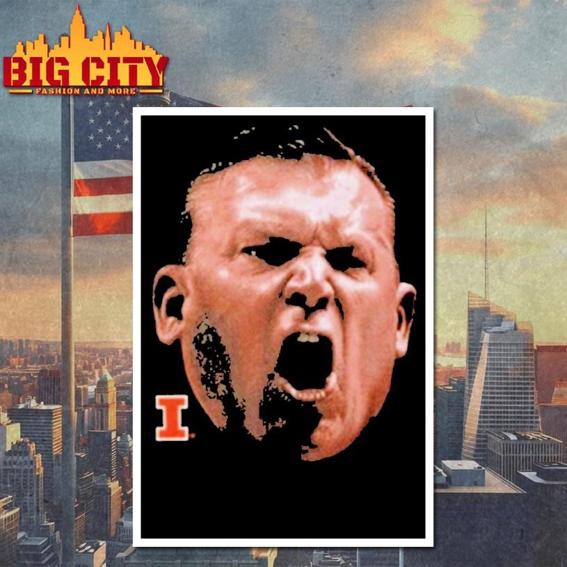 Illinois Bret Bielema Big Face Shirt