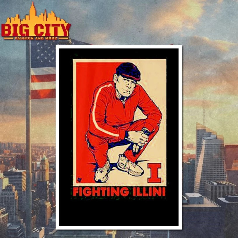 Illinois Fighting Illini Basketball Track Suit Coach Brad Underwood shirt