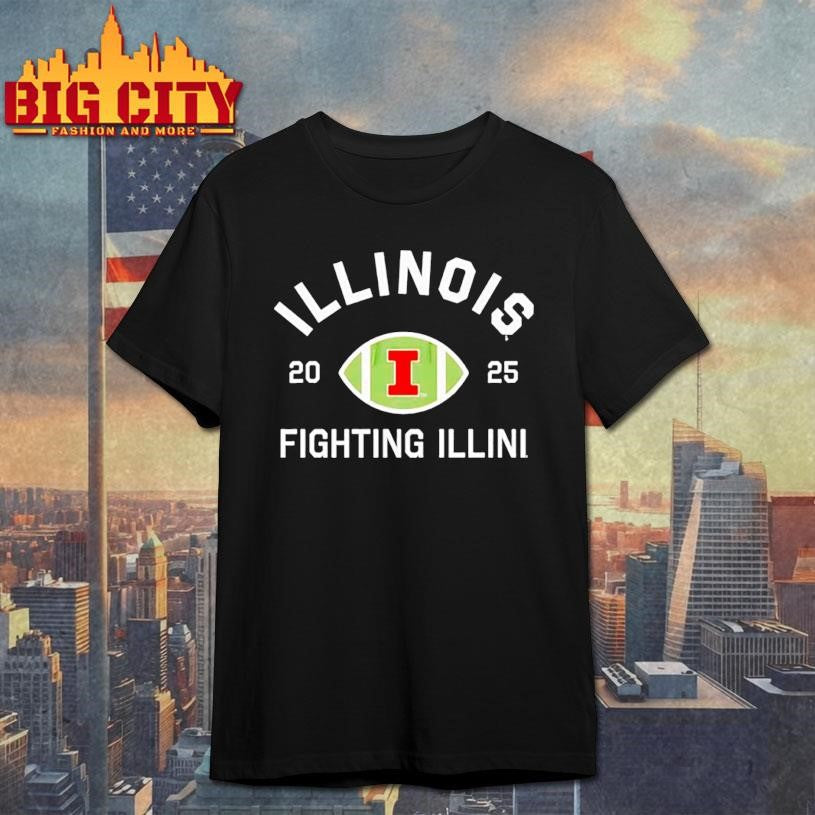 Illinois Fighting Illini Football 2025 logo shirt