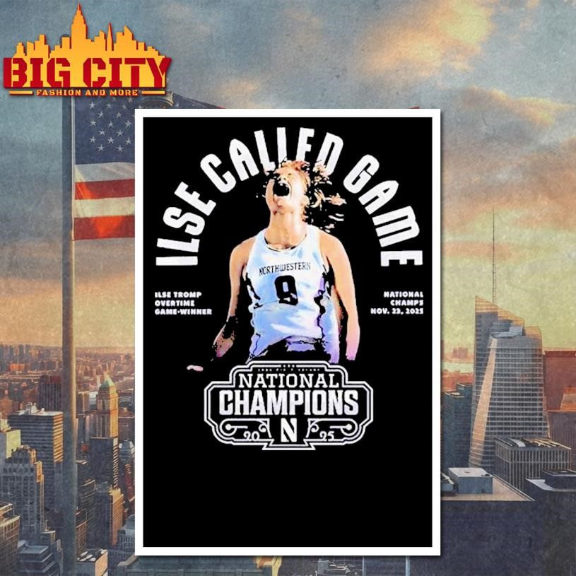 Ilse Tromp Northwestern Wildcats National Championship 2025 Shirt