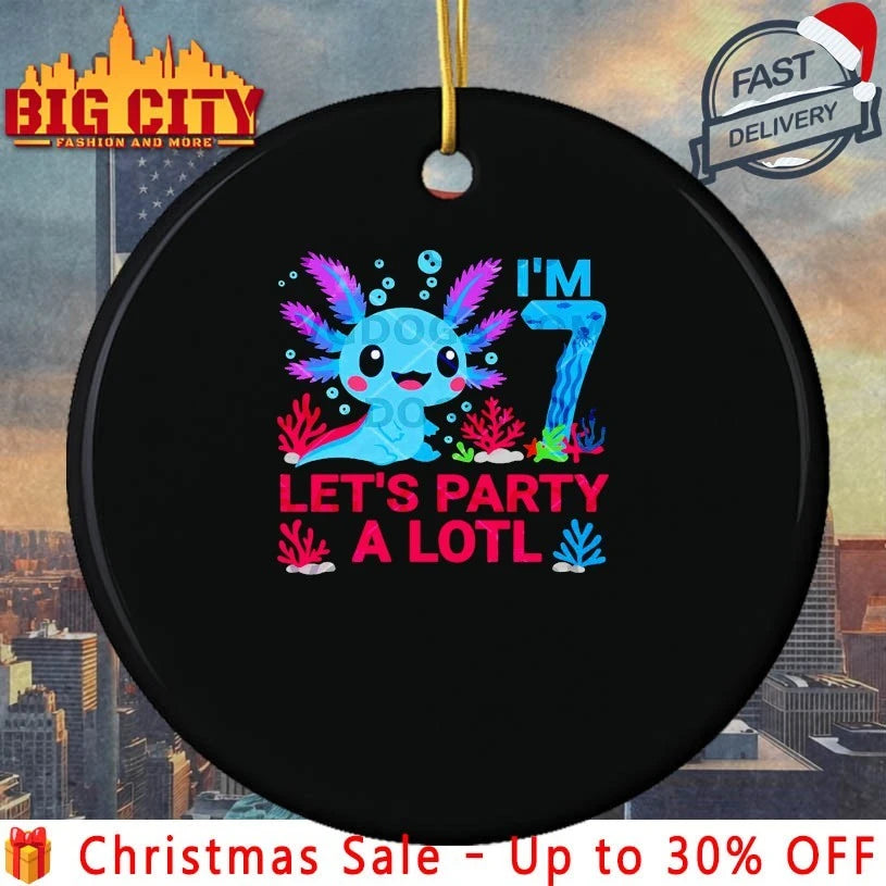 I’m 7 Let’s Party A Lotl Axolotl Lovers 2025 shirt