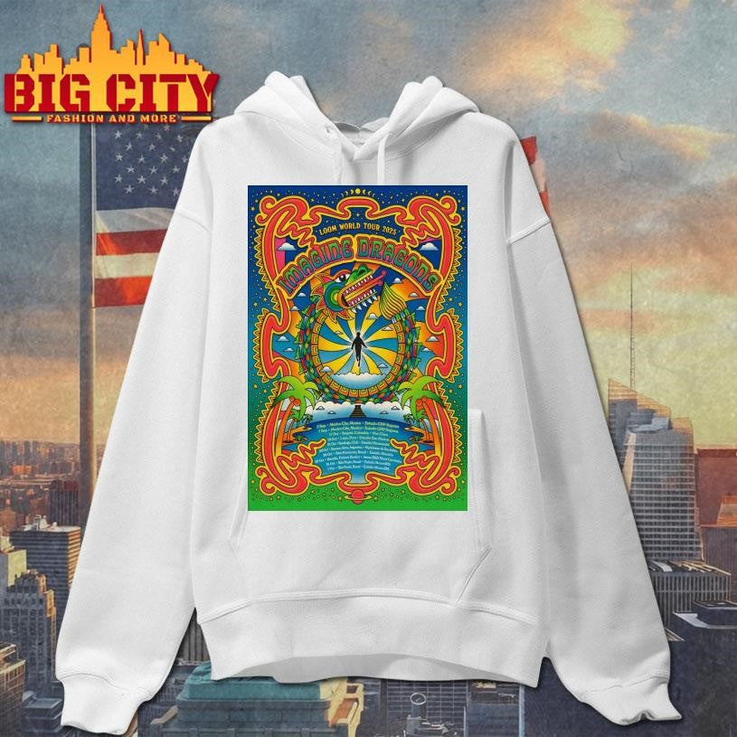 Imagine Dragons Loom World Tour 2025 Poster shirt