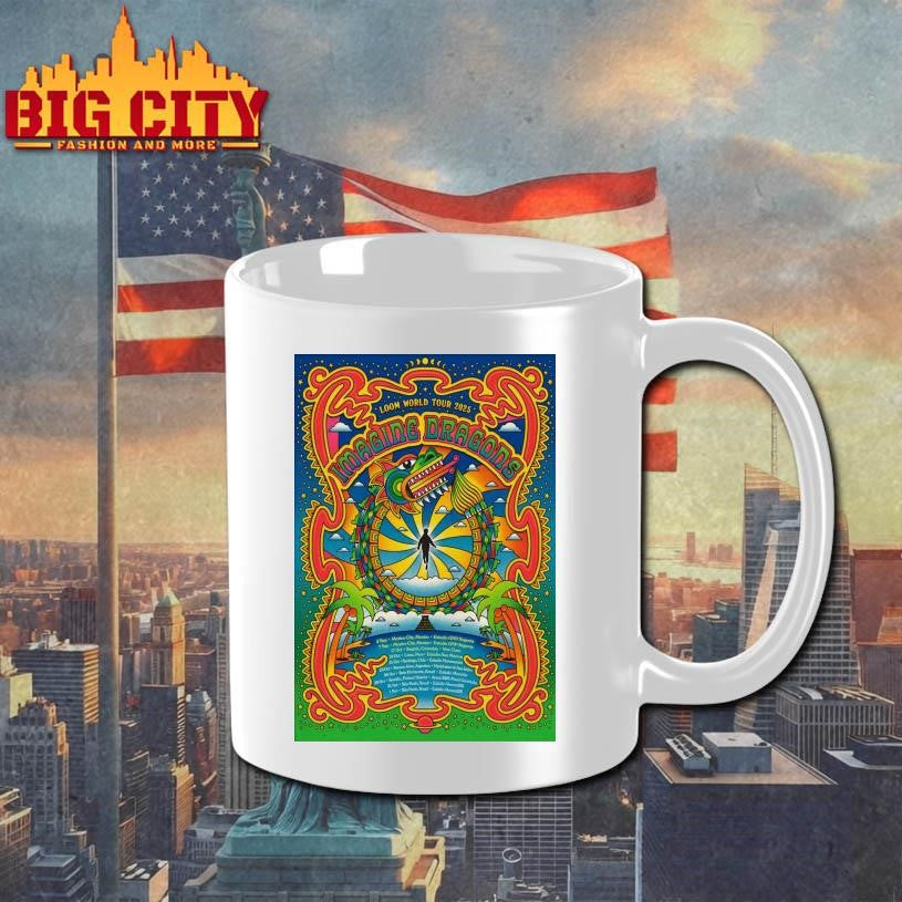 Imagine Dragons Loom World Tour 2025 Poster shirt