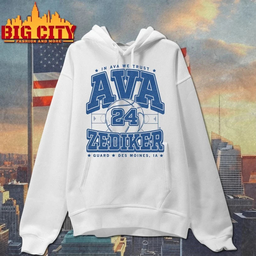 In Ava we trust Ava Zediker Guard des moines Ia shirt