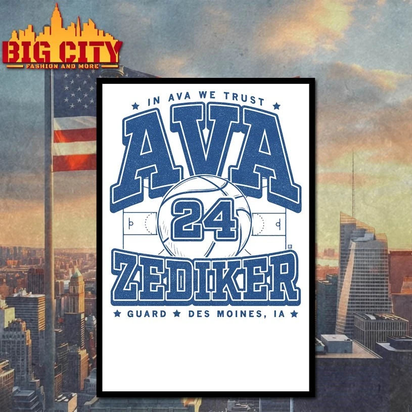 In Ava we trust Ava Zediker Guard des moines Ia shirt