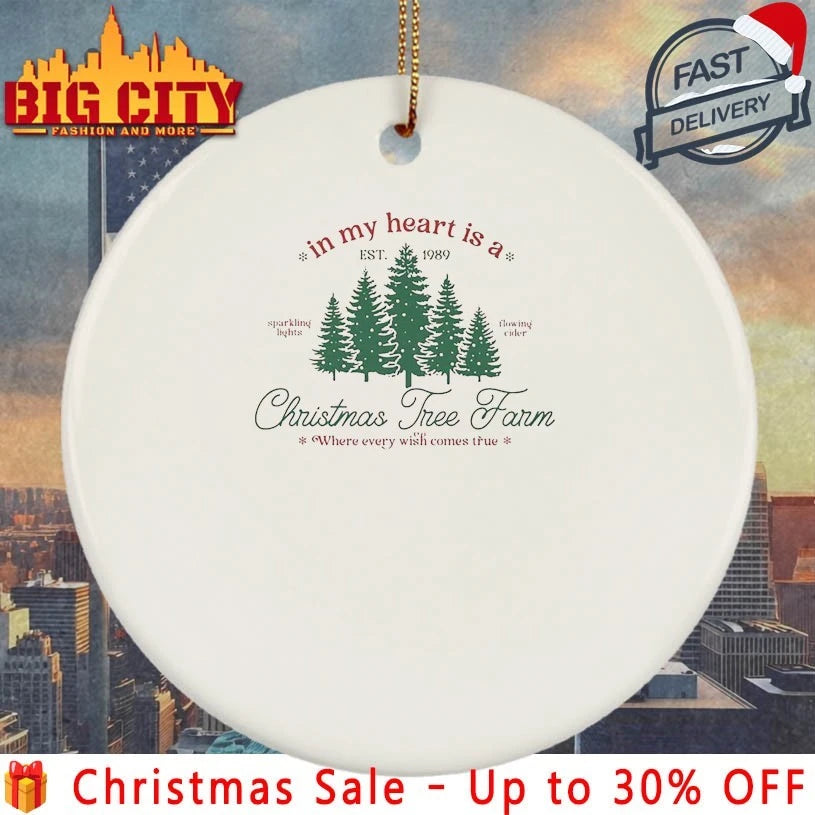 In My Heart Is a Christmas Tree Farm EST 1989 shirt