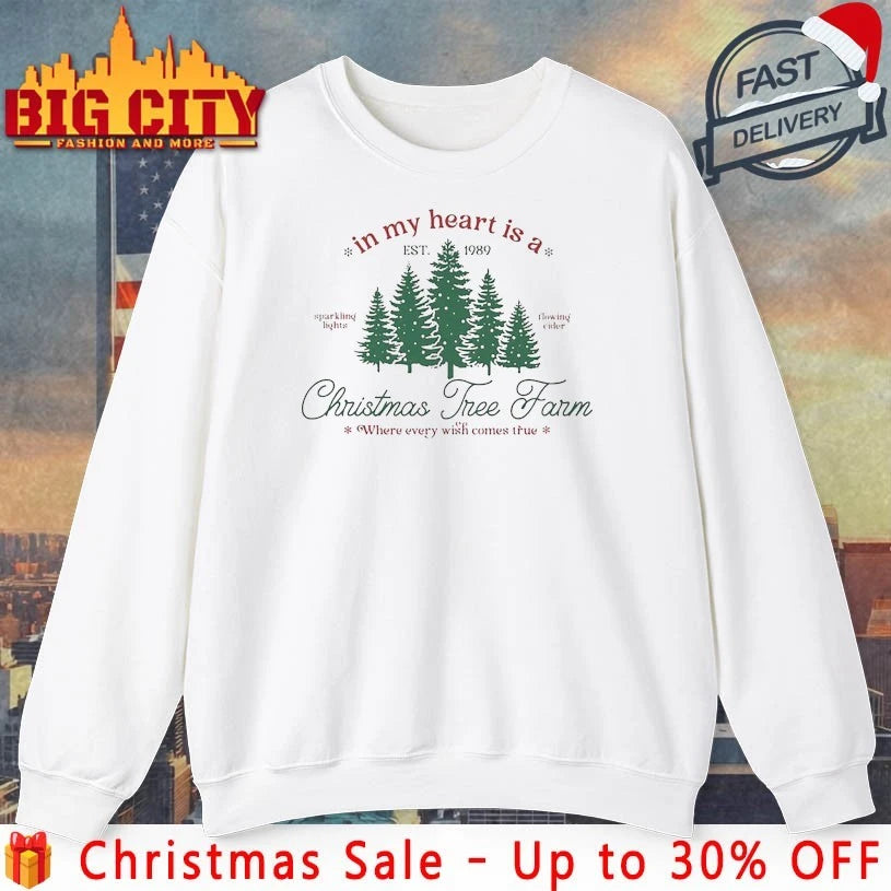 In My Heart Is a Christmas Tree Farm EST 1989 shirt