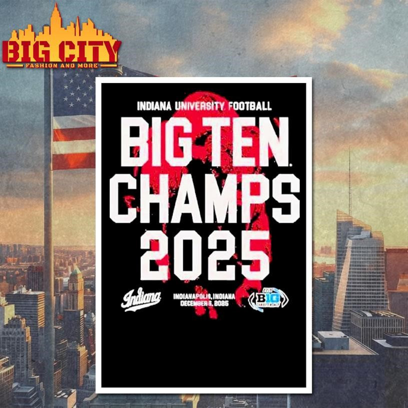 Indiana 2025 Big Ten Champs Bison Shirt