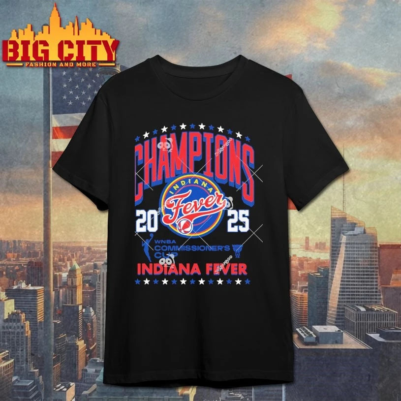 Indiana Fever 2025 WNBA champions commisioner’s Cup shirts