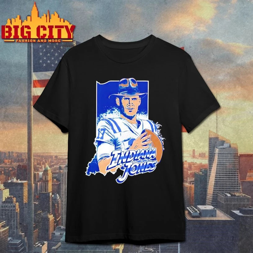 Indiana Jones Daniel Jones Indianapolis Colts cartoon shirts