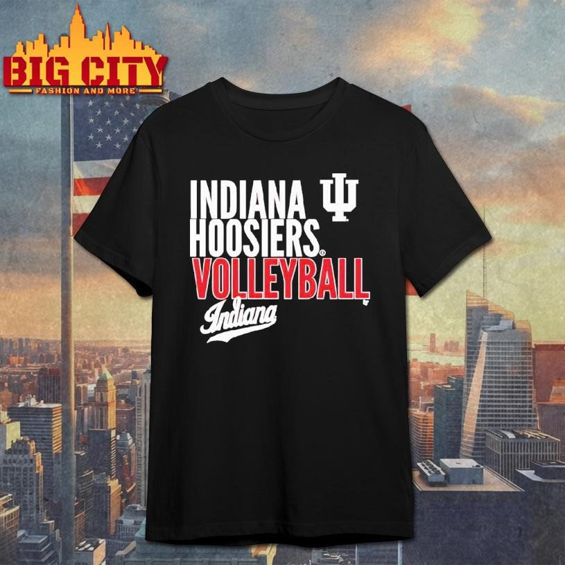 Official Indiana Volleyball Text Logo Shirt