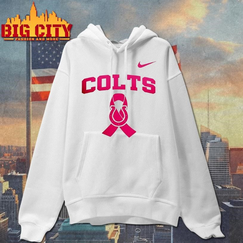Indianapolis Colts Cancer Awareness Never Ever Giving Up Hope Shirt