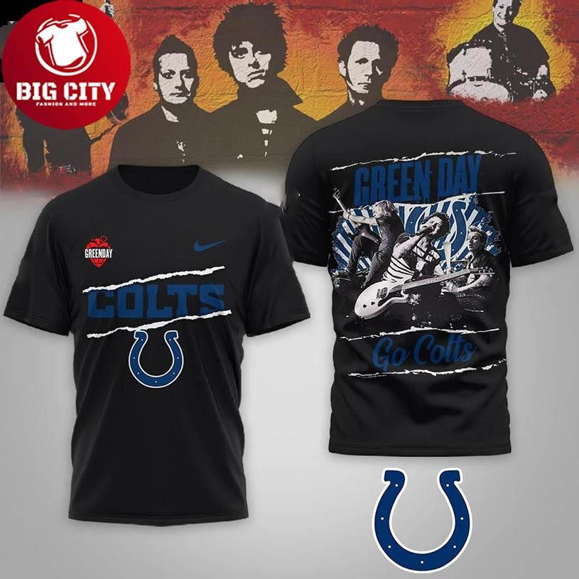 Indianapolis Colts Green Day Saviors 2025 Go Colts Two Sided Shirt