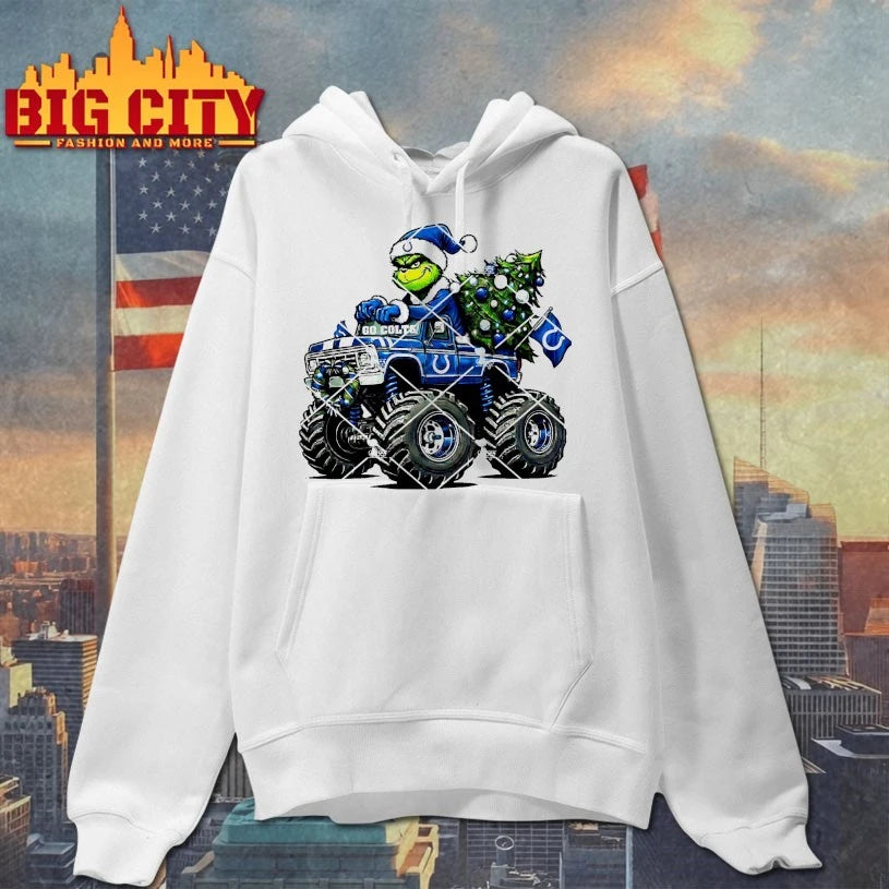 Indianapolis Colts Grinch Christmas Monster Truck shirt