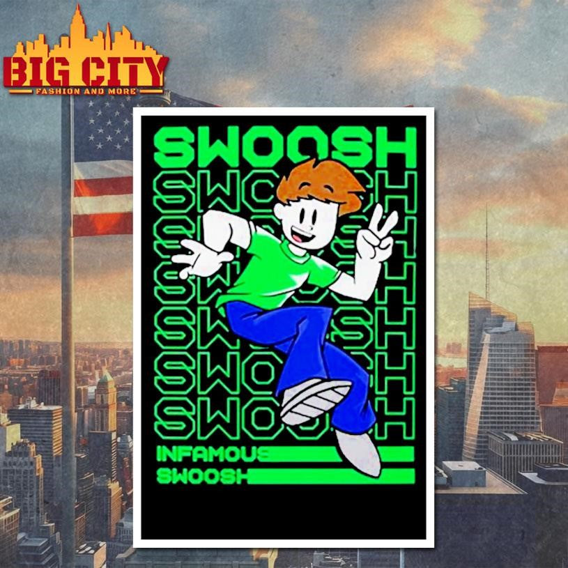Infamous Swoosh Swoosh Repeating Shirt