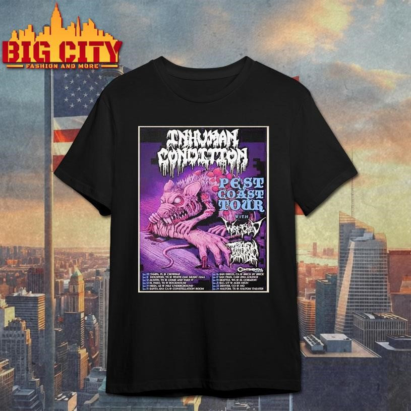 Inhuman Condition Pest Coast Tour 2026 Shirt