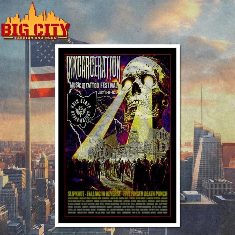 Inkcarceration State Reformatory, Mansfield, OH 18-20 Jul 2025 Poster Shirt