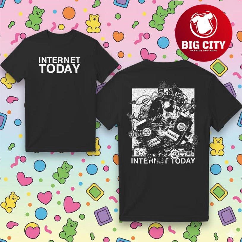 Internet Today Big Deth2Robots Two Sided Shirt