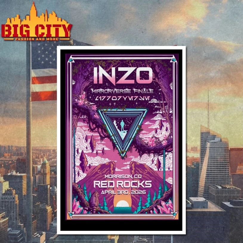 Inzo 4.3.2026 Red Rocks Amphitheatre Morrison CO Poster Shirt