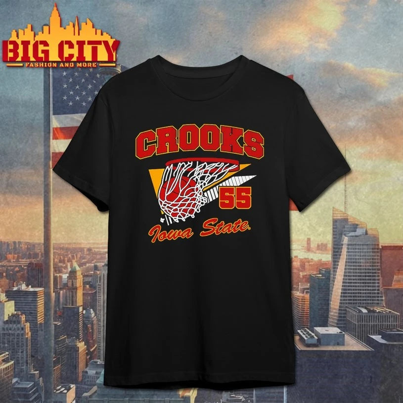 Iowa State Basketball Audi Crooks Retro Swish 55 number shirt
