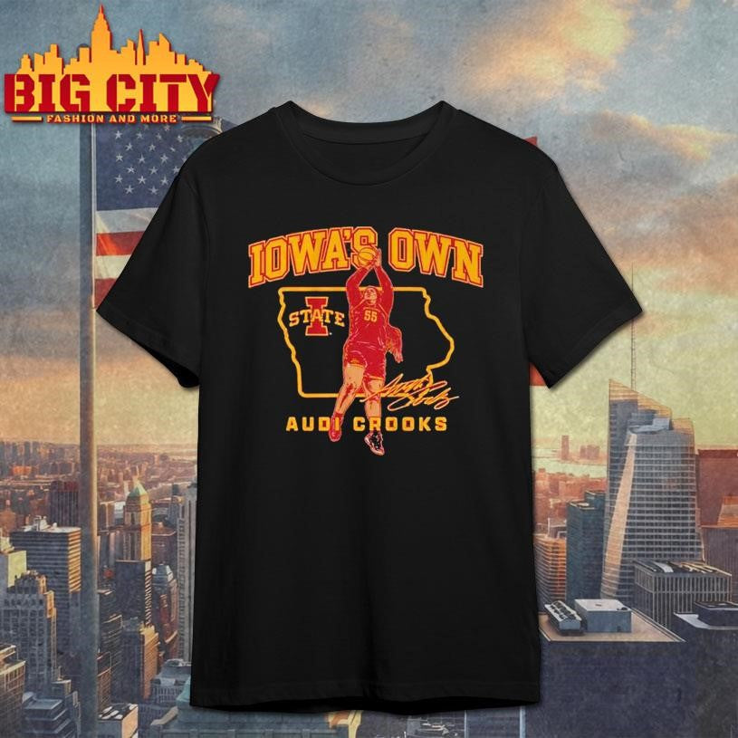 Iowa State Basketball Audi Crooks State Star Shirt