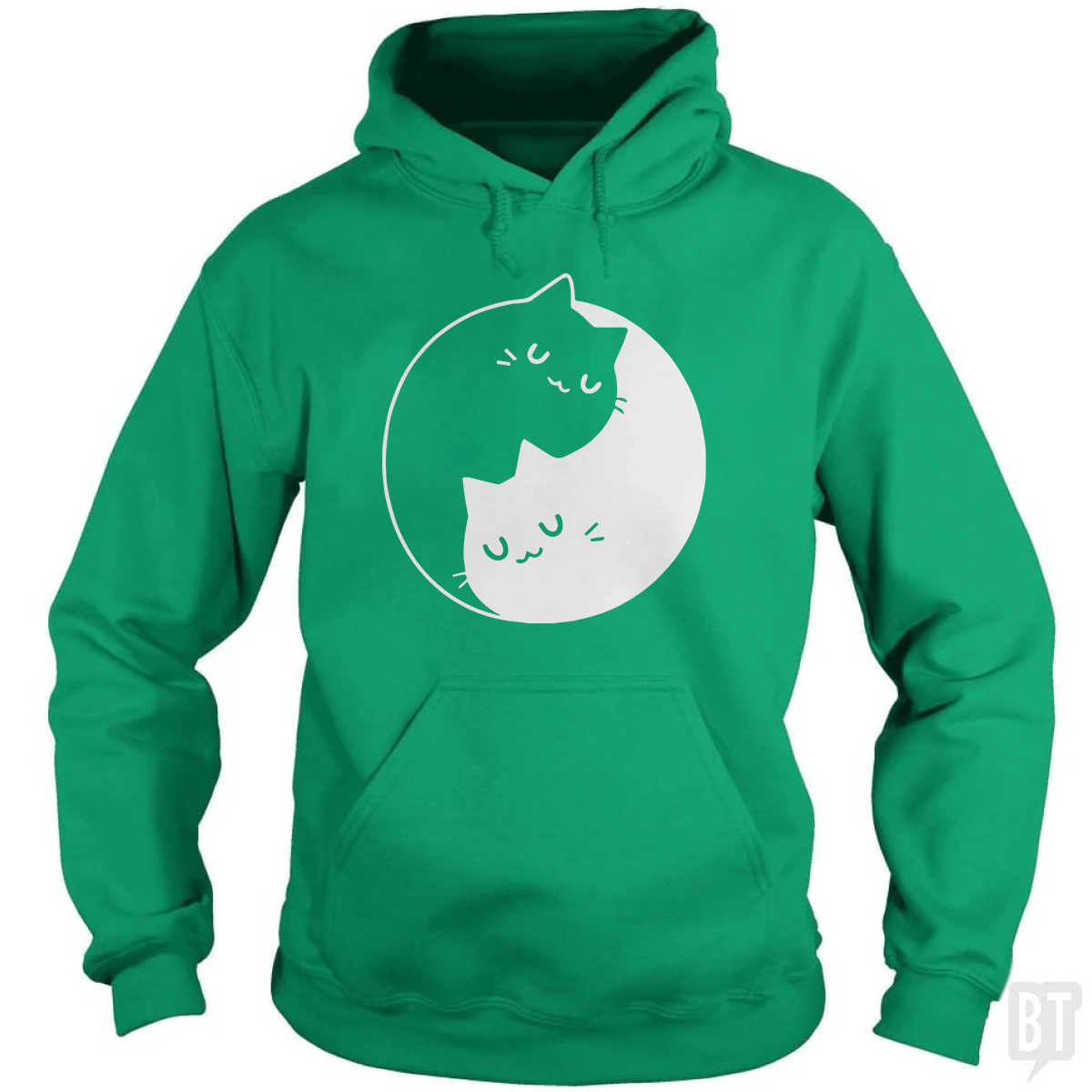 Yin Yang Cats Hoodie