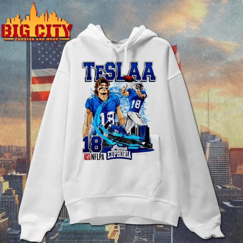 Isaac TeSlaa Detroit Lions player city skyline graphic Shirt