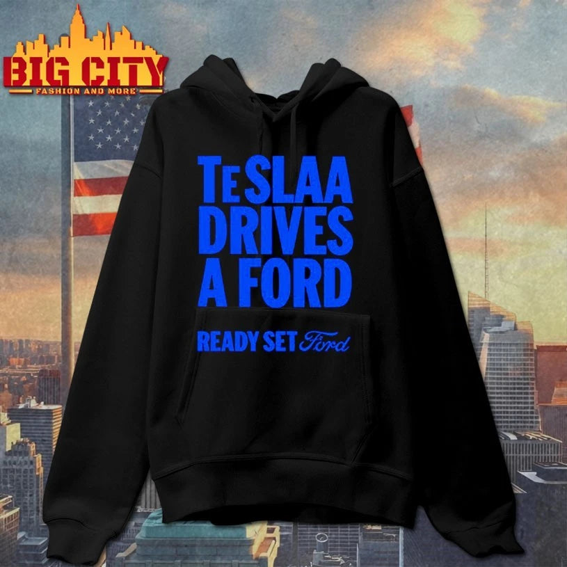 Isaac Teslaa Wearing Teslaa Drives A Ford Ready Set Ford Shirts