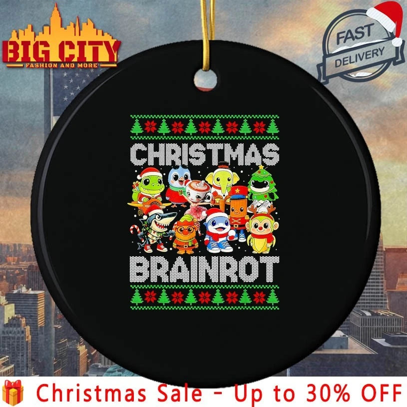 Italian Christmas Brainrot characters ugly christmas shirt