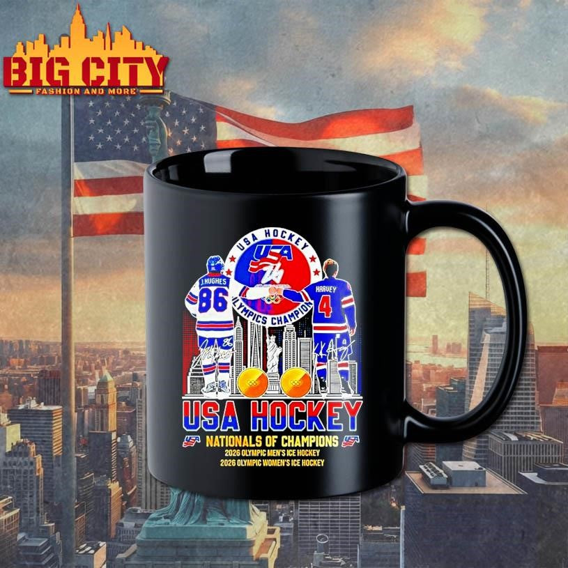 J Hughes Fist Bump Harvey Usa Hockey Nationals Of Champions Hockey City Skyline Shirt