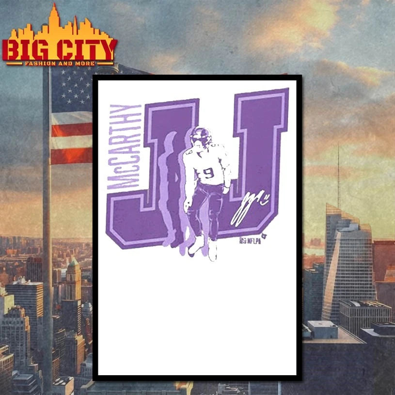 J.J. McCarthy Griddy siganture shirt