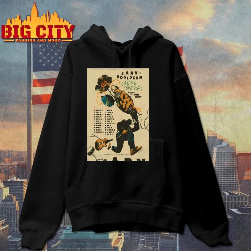 JARV And Red Gold Green Spring Tour 2026 Poster Shirt