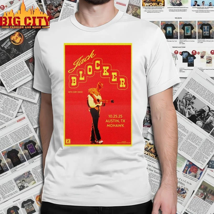 Jack Blocker with Cory Cross Oct 25 2025 Mohawk Indoors, Austin, TX Poster shirt