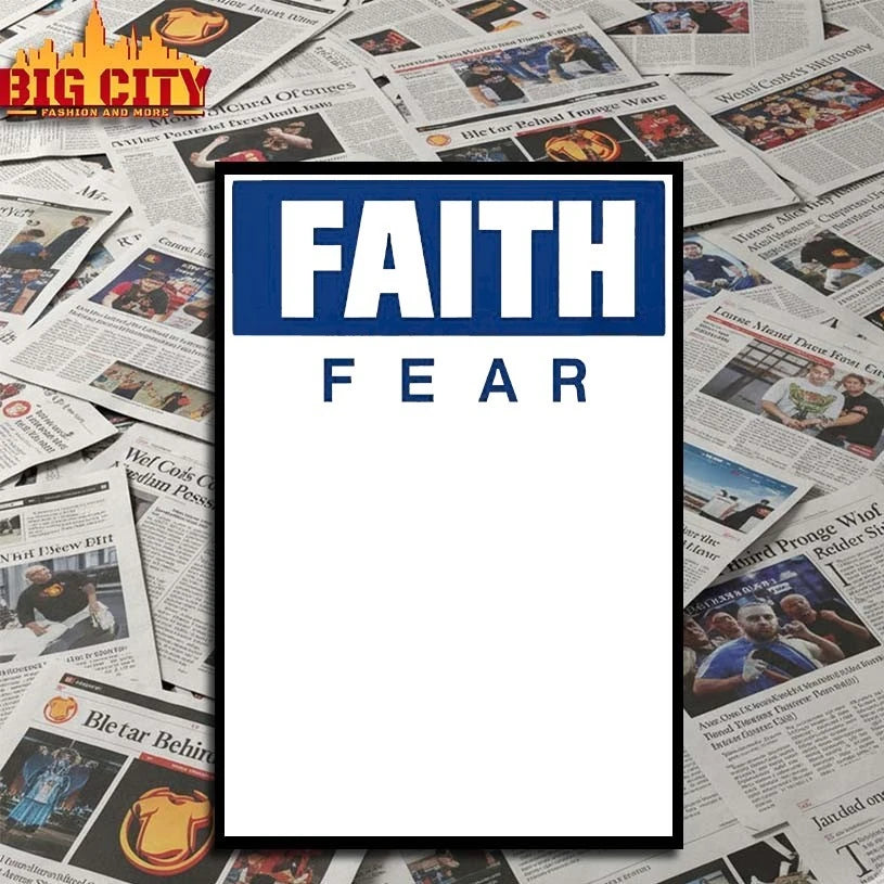 Jack Damuni wearing FAITH FEAR shirt