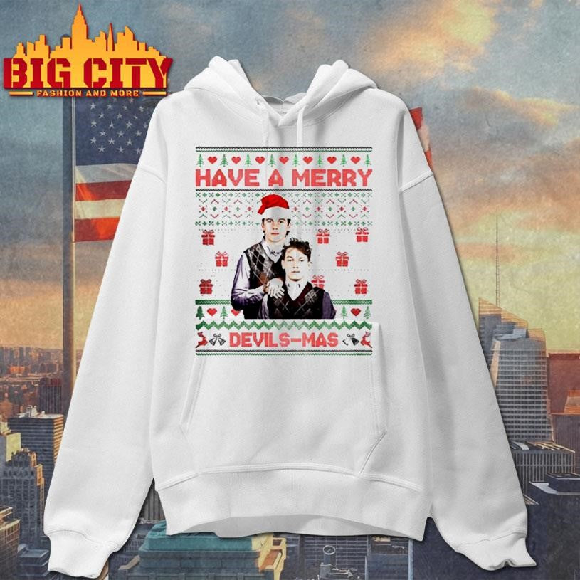 Jack Hughes Luke Hughes New Jersey Ice Hockey Have A Merry Devils Ugly Mas shirt