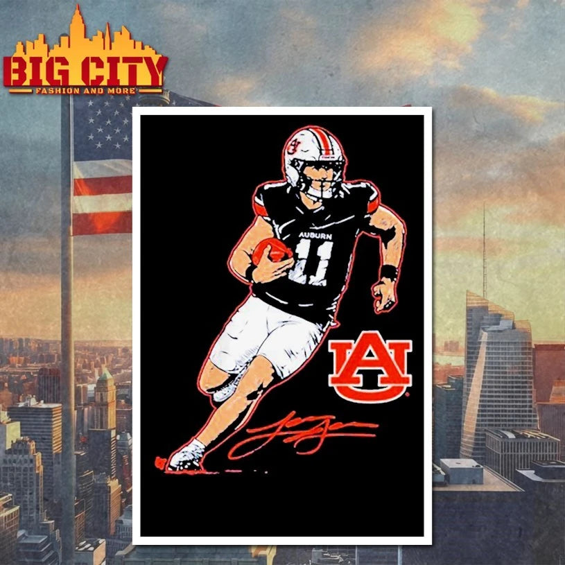 Jackson Arnold Superstar Pose Auburn Tigers Shirt