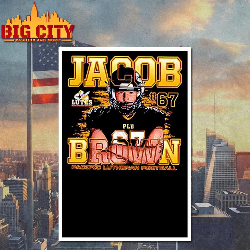 Jacob Brown PLU Football NCAA Caricature Shirt