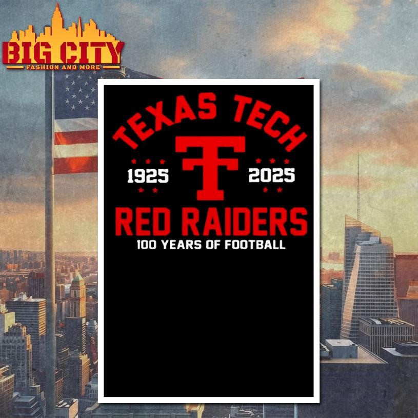Jacob Rodriguez Texas Tech 100 Years Of Football 1925 2025 Shirt