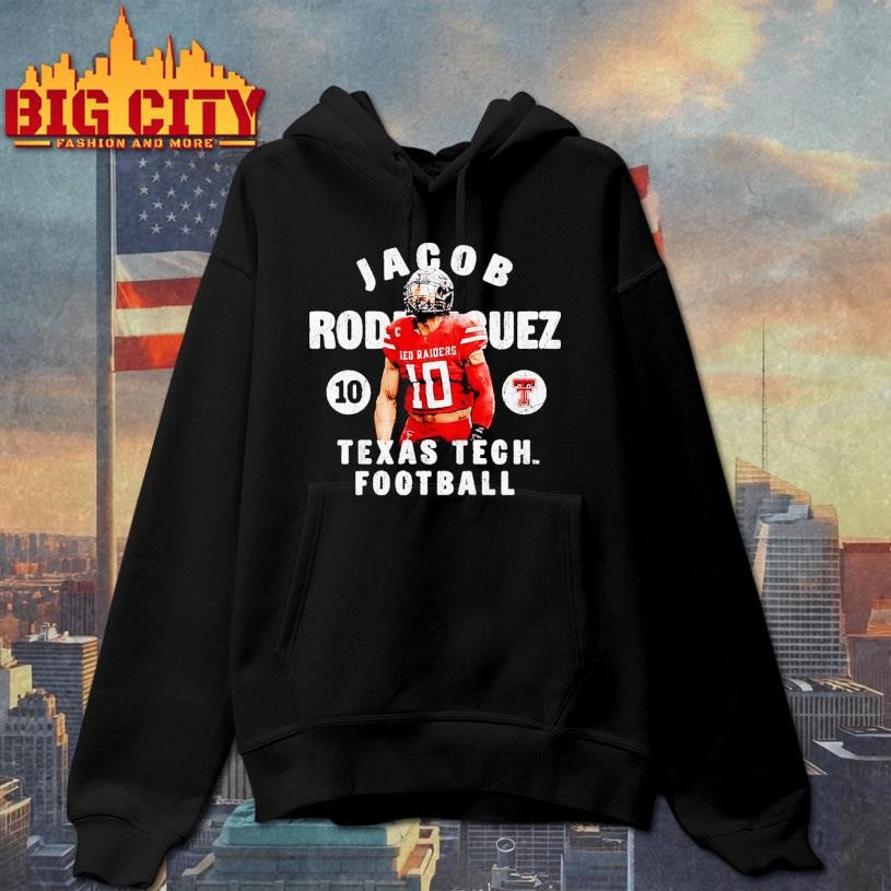 Jacob Rodriguez portrait Texas Tech Red Raiders Shirt