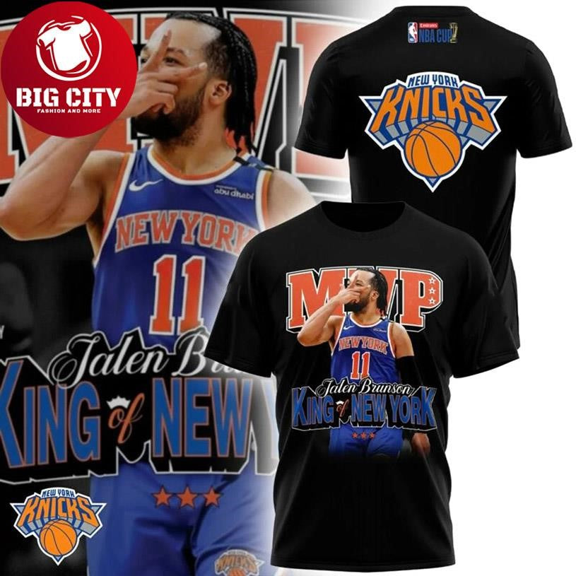 Jalen Brunson MVP King of New York Two Sided Shirt