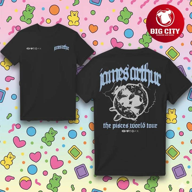 James Arthur The Pisces World Tour 2025 Two Sided Shirt