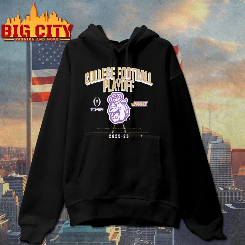James Madison 2025 CFP Mascot College football playoff shirt