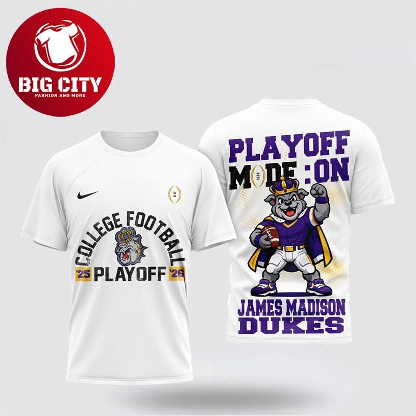 James Madison Dukes NCAA PlayOff Two Sided Shirt