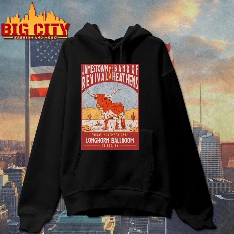 Jamestown Revival And The Band Of Heathens Tour Dallas TX On Nov 28 2025 Poster shirt